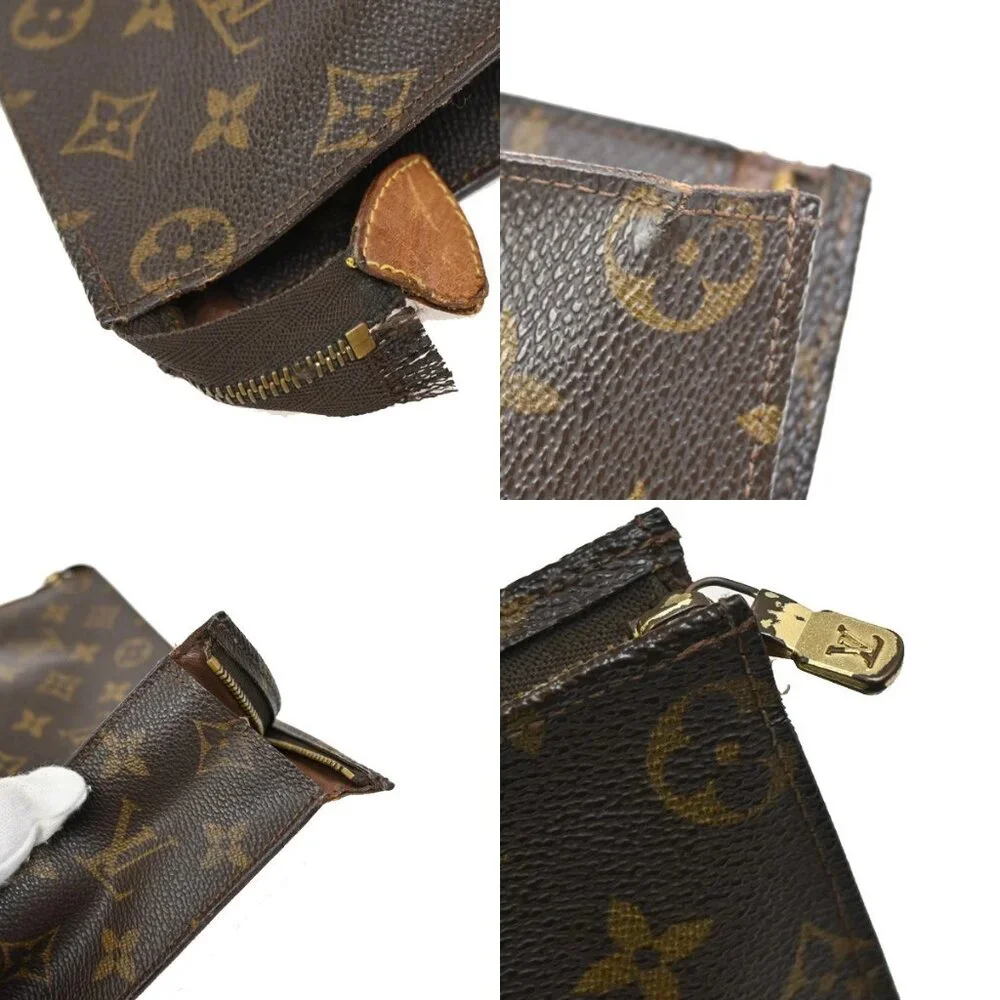 LOUIS VUITTON Poche Toilette 26 Clutch Hand Bag Monogram Leather M47542 01YH581
